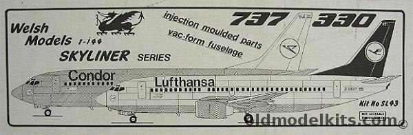 Welsh 1/144 Boeing737-330 Lufthansa or Condor, SL43 plastic model kit